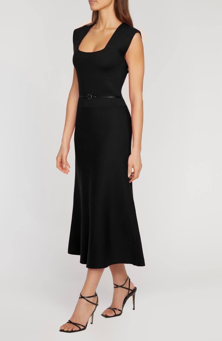 Elie Tahari The Vera Belted Maxi Sweater Dress, Alternate, color, 