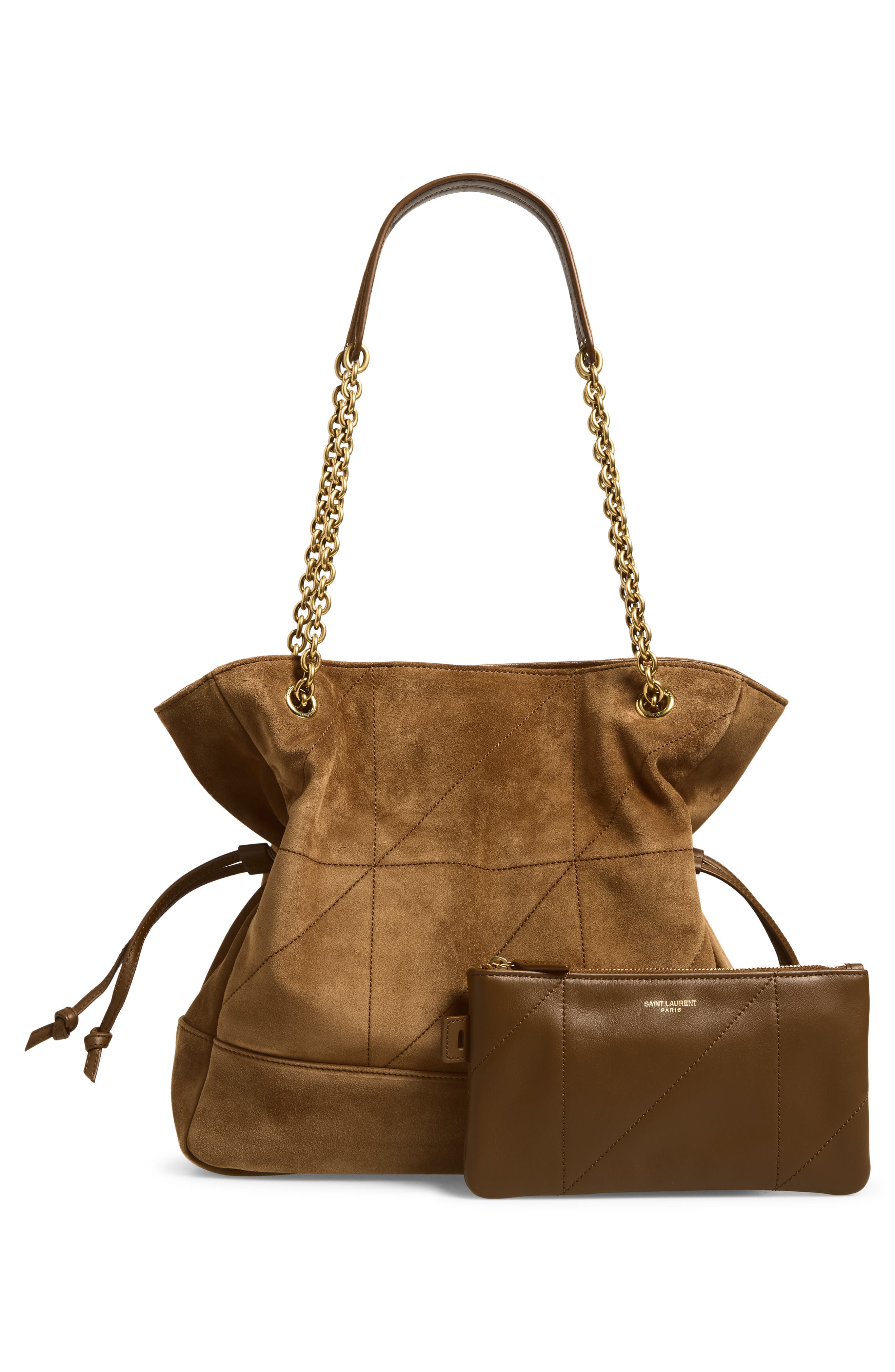 Jamie Small Suede Shopper, Alternate, color, CARAMEL COGNAC