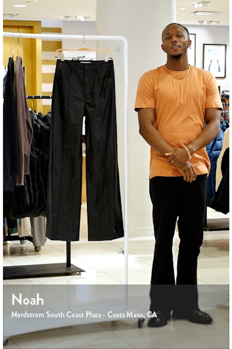 Far Out Faux Leather Wide Leg Pants video