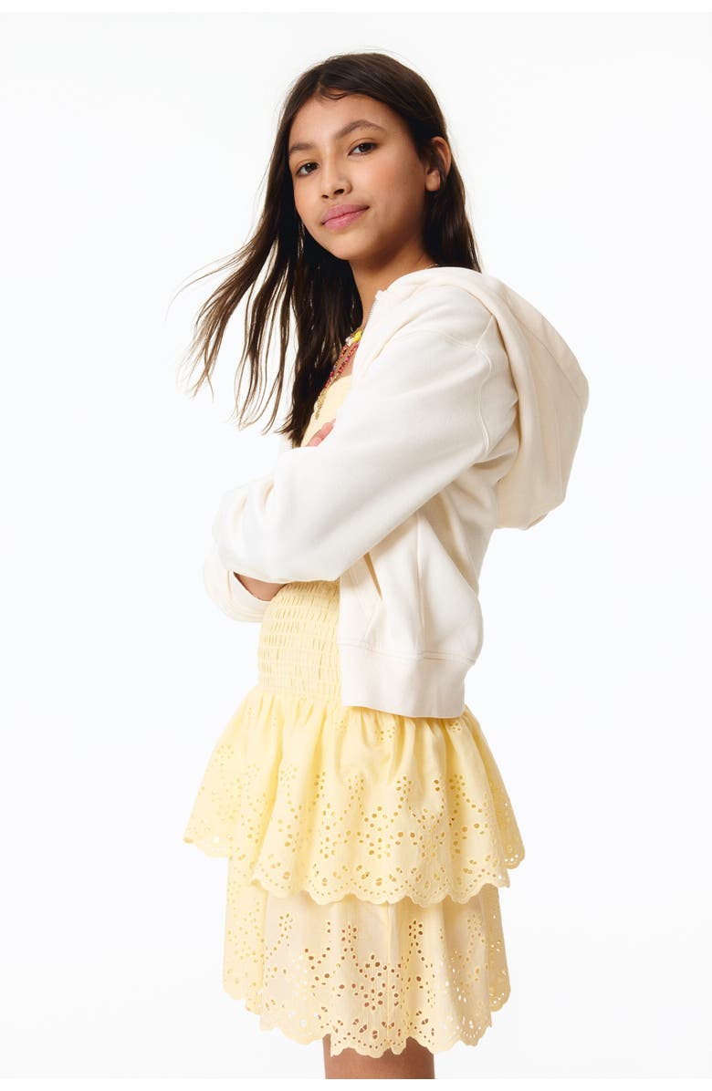 H&M Smocked Strappy Dress, Alternate, color, Yellow