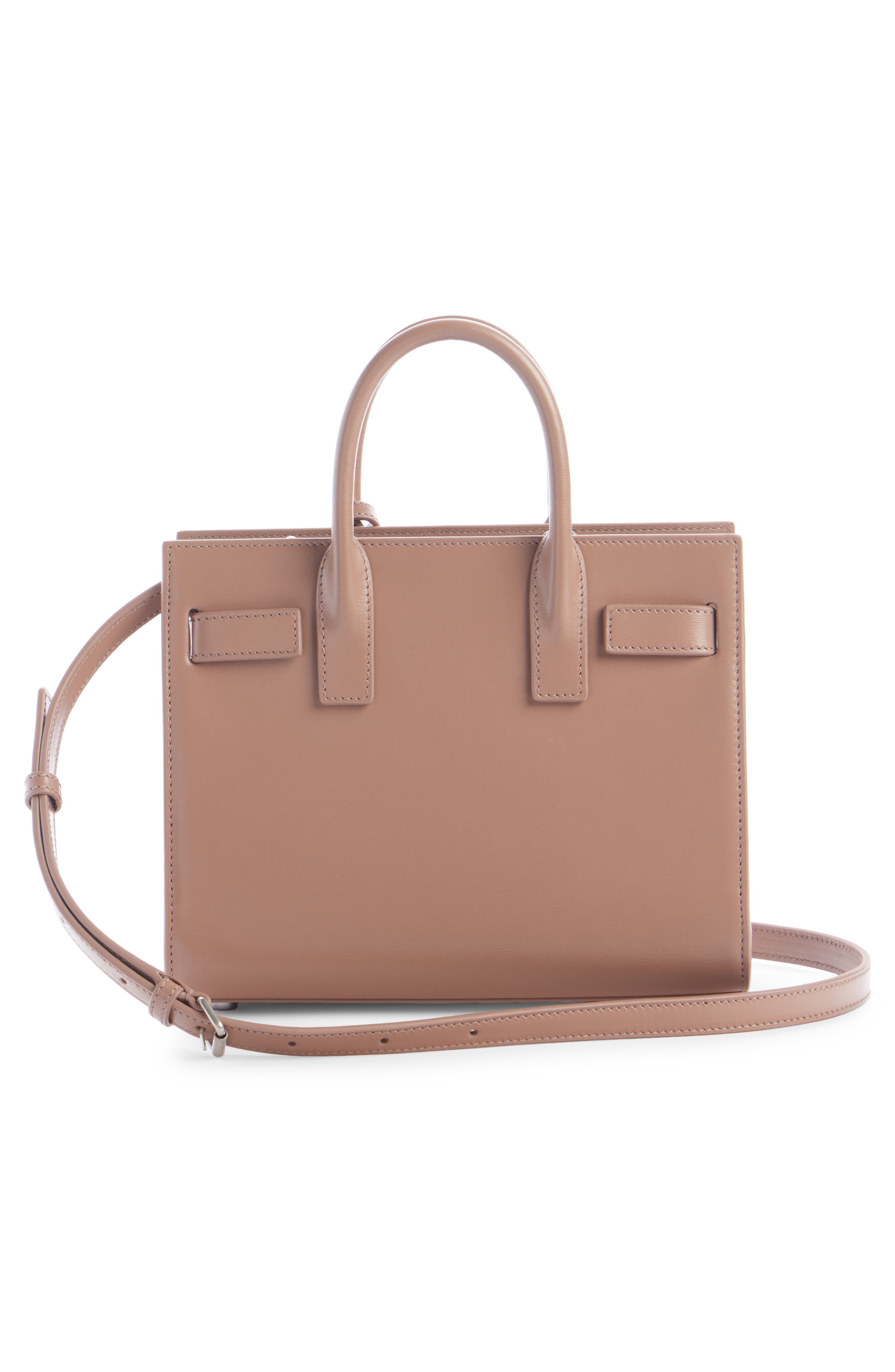 Saint Laurent Baby Sac de Jour Leather Tote, Alternate, color, Dark Old Rose