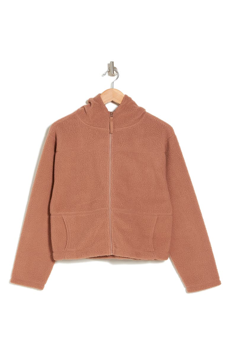 Z by Zella Stargaze Faux Shearling Hoodie, Main, color, 