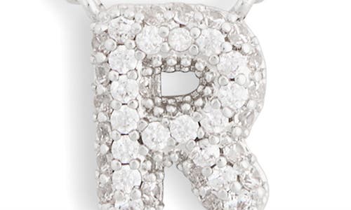 Leith Cubic Zirconia Initial Pendant Necklace