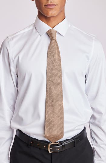 Paisley & Gray Stanley Solid Knit Tie In Neutral