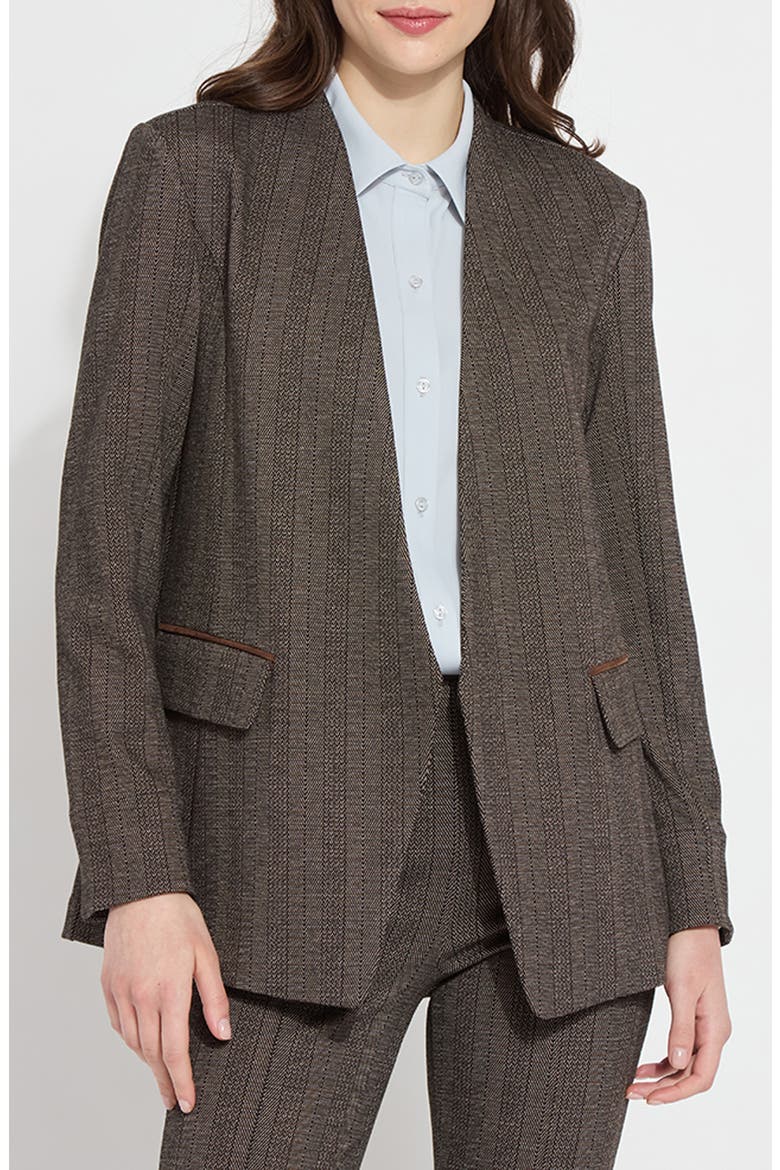 Robin Ponte Jacquard Blazer, Main, color, CAMBRIDGE CHEVRON