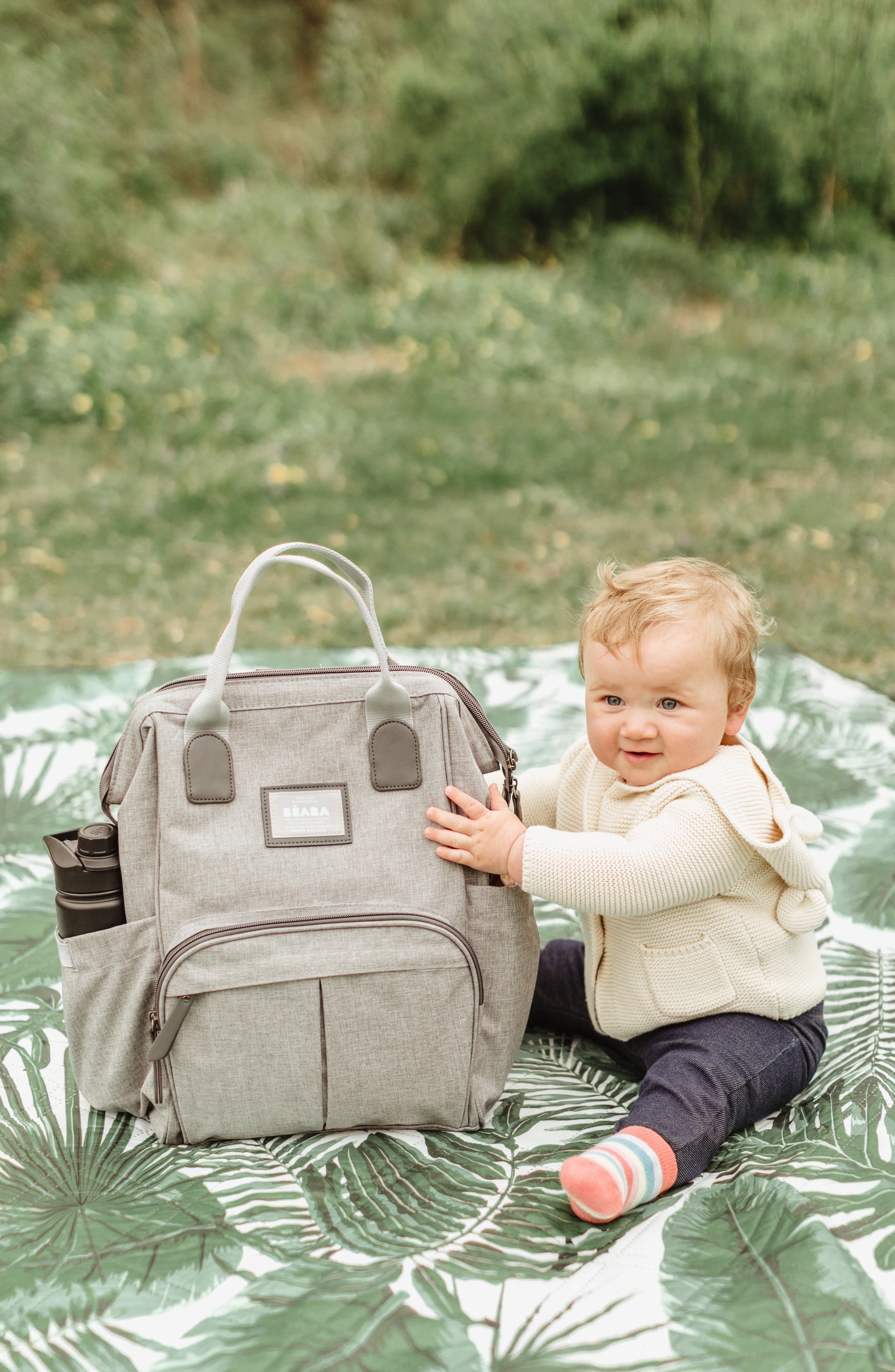 BEABA Wellington Diaper Backpack, Alternate, color, Grey