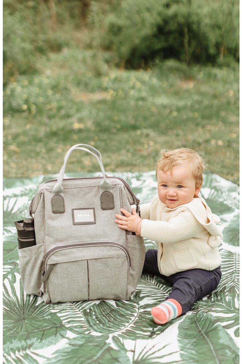 Wellington Diaper Backpack, Alternate, color, GREY