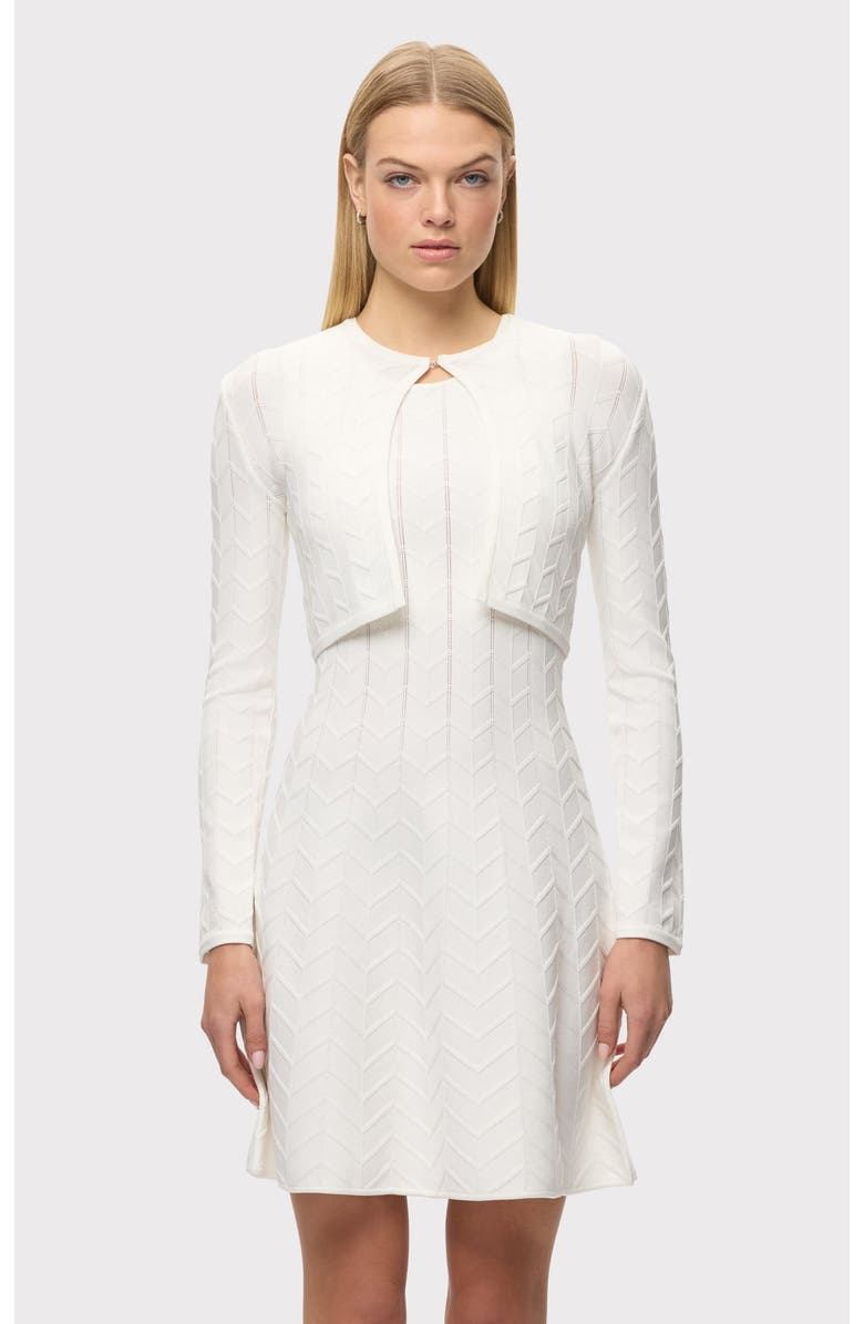 Herve Leger The Ellis Jacket, Main, color, Alabaster