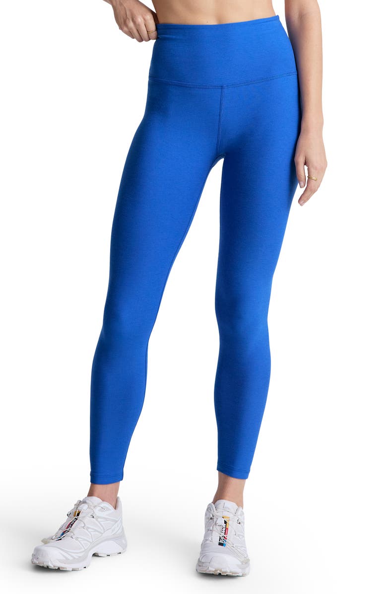 Beyond Yoga Caught in the Midi High Waist Leggings, Main, color, Court Blue