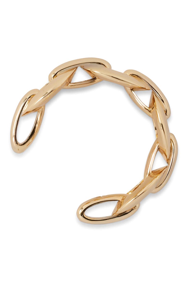 Link Ear Cuff (Nordstrom Exclusive), Alternate, color, YELLOW GOLD