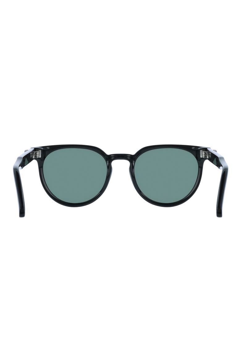 53mm Round Sunglasses, Alternate, color, BLACK
