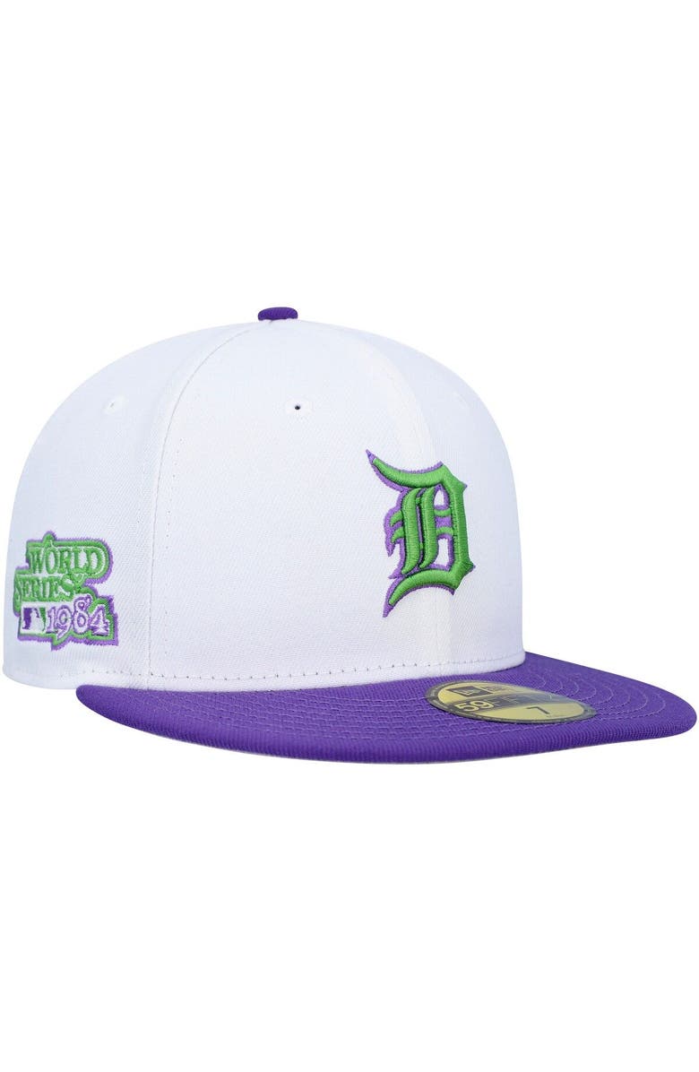 New Era Men's New Era White Detroit Tigers 1984 World Series Side Patch 59FIFTY Fitted Hat, Main, color, White