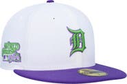 New Era Men's New Era White Detroit Tigers 1984 World Series Side Patch 59FIFTY Fitted Hat