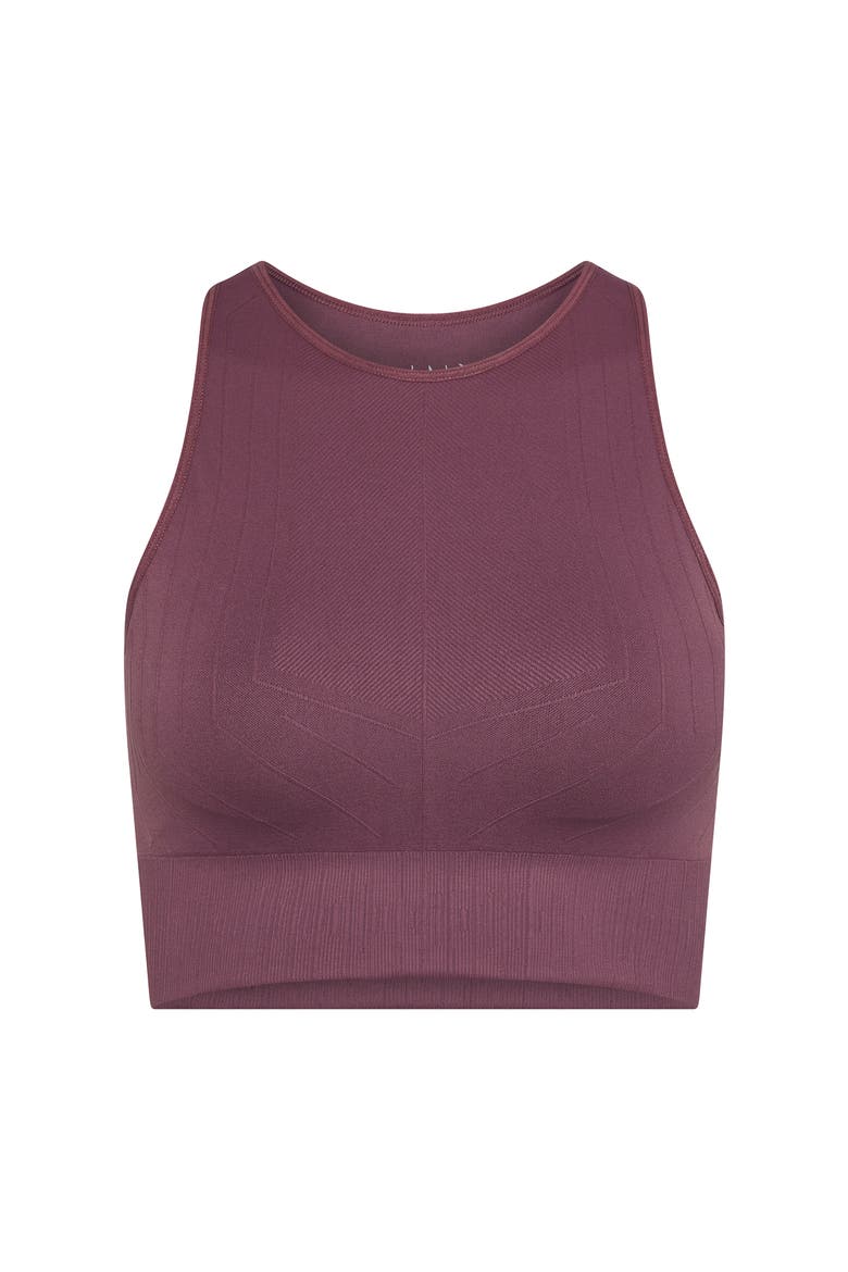 Nawal Medium Support Seamless Sport Top, Alternate, color, Deep Rose