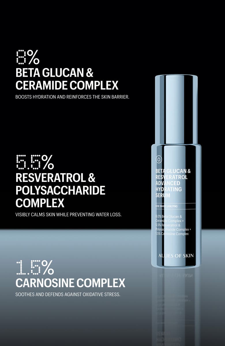 ALLIES OF SKIN Beta Glucan & Resveratrol Advanced Hydrating Serum, Alternate, color,