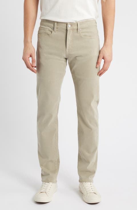 L'Homme Slim Fit Five-Pocket Twill Pants