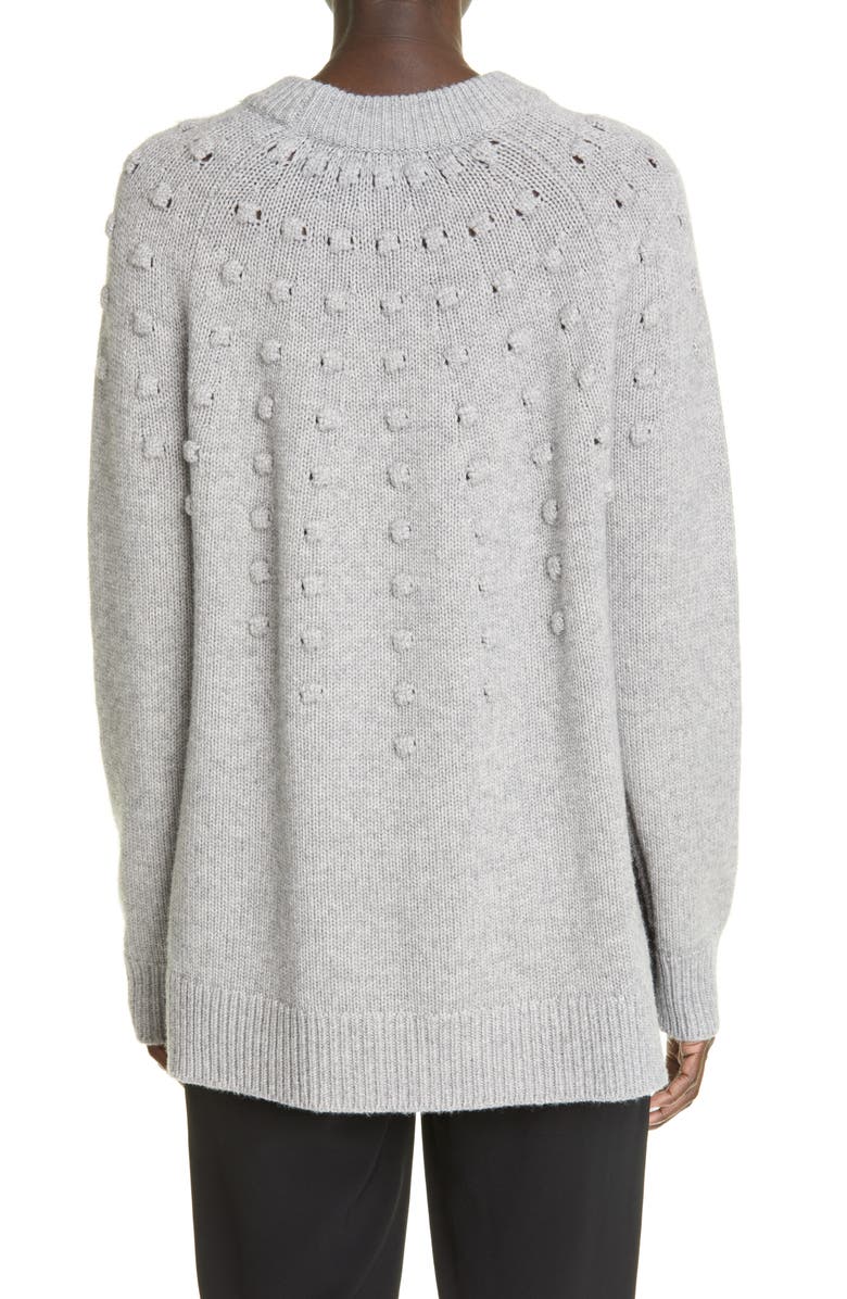 Lela Rose Popcorn Stitch Oversize Wool & Cashmere Sweater, Alternate, color,