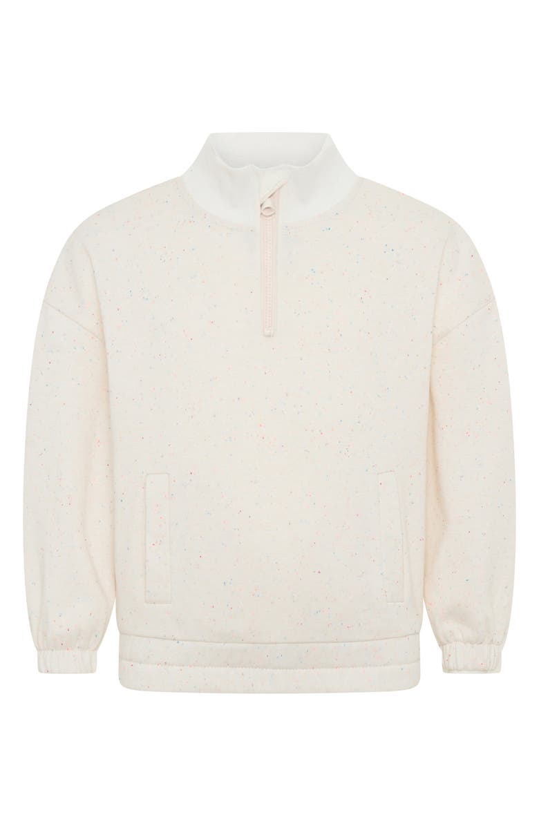 TINY TRIBE Kids' Half Zip Pullover, Main, color, Ecru