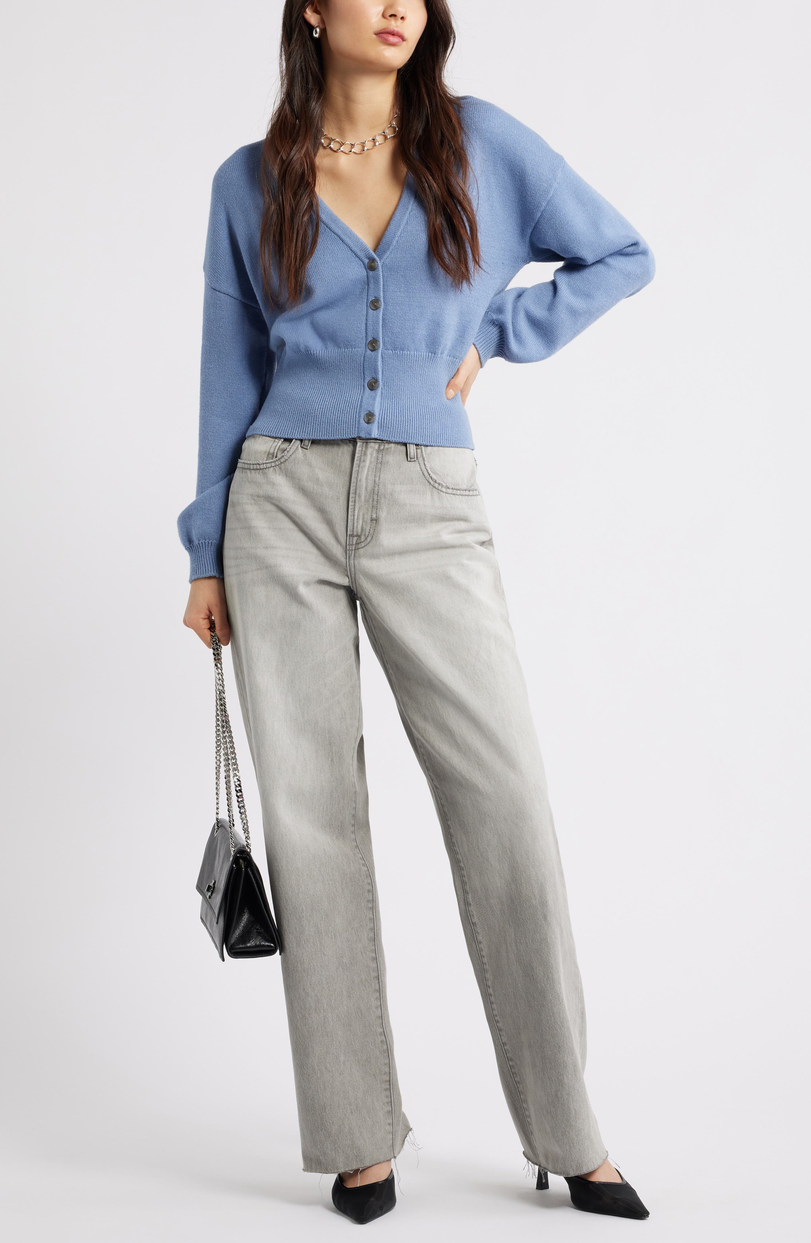 Rib Waist Cardigan - image 4
