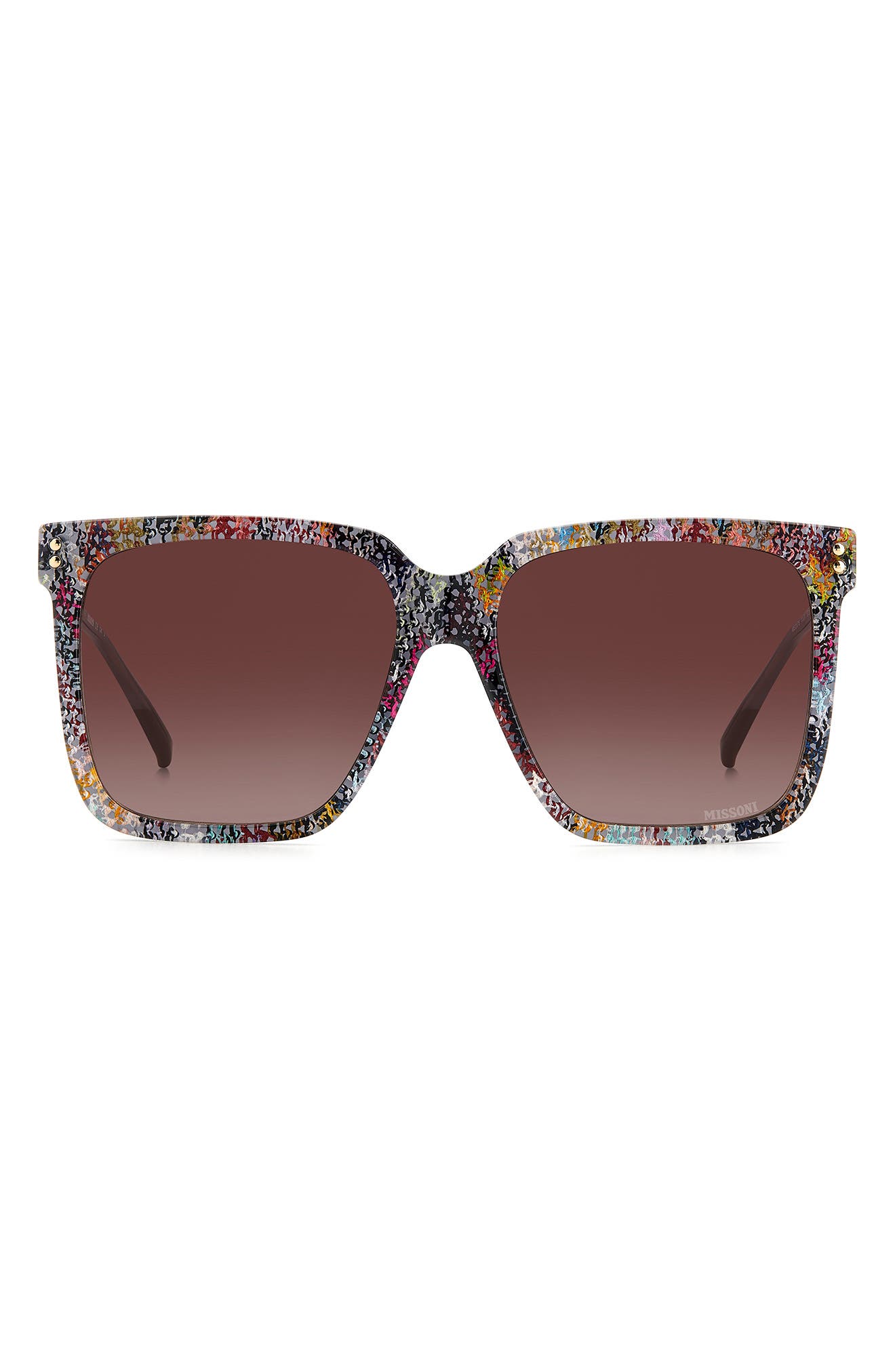 Missoni 60mm Gradient Square Sunglasses