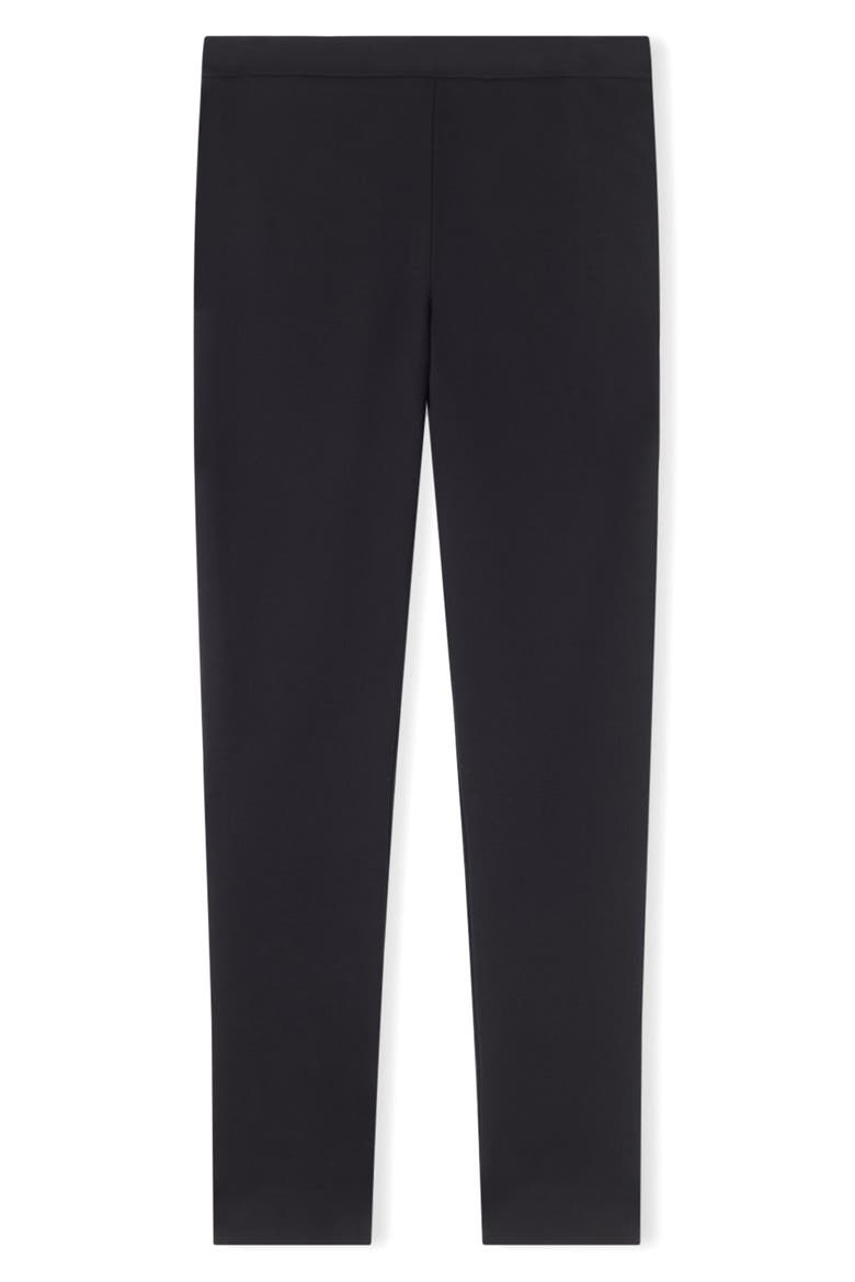 Evan Crop Crepe Pants, Alternate, color, BLACK