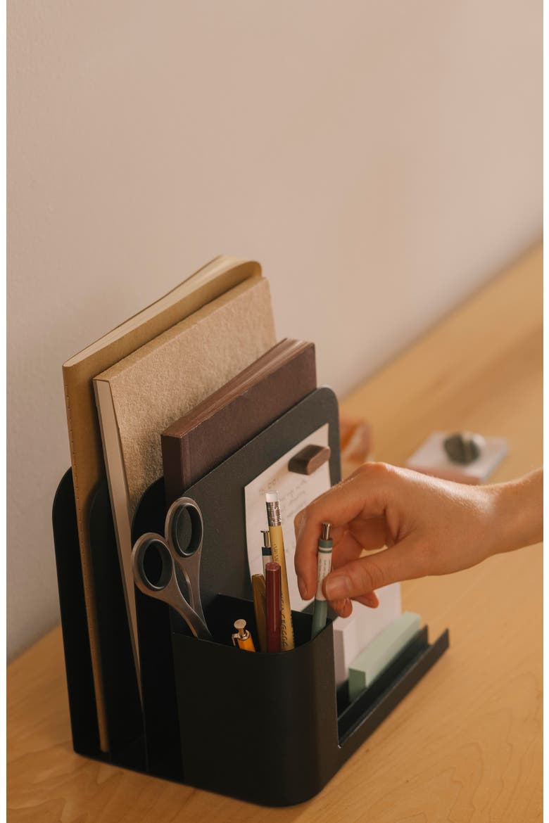 Align Desk Caddy, Alternate, color, BLACK