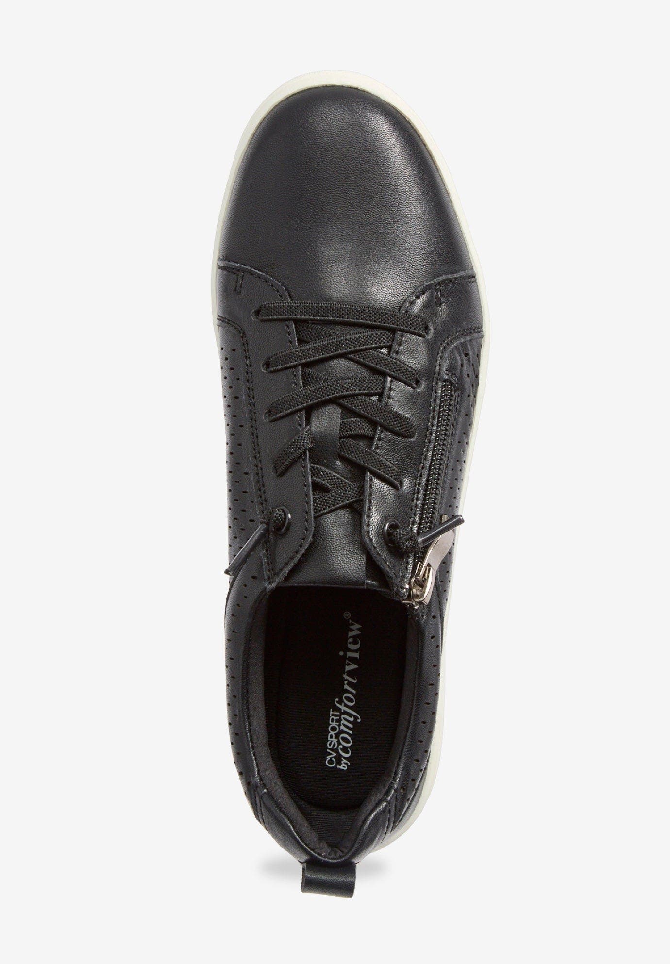 Comfortview The Wren Slip On Sneaker, Alternate, color, Black