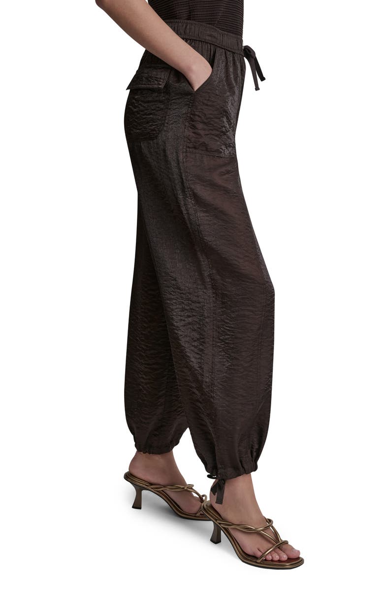 DKNY Ankle Tie Pants, Alternate, color, Tobacco