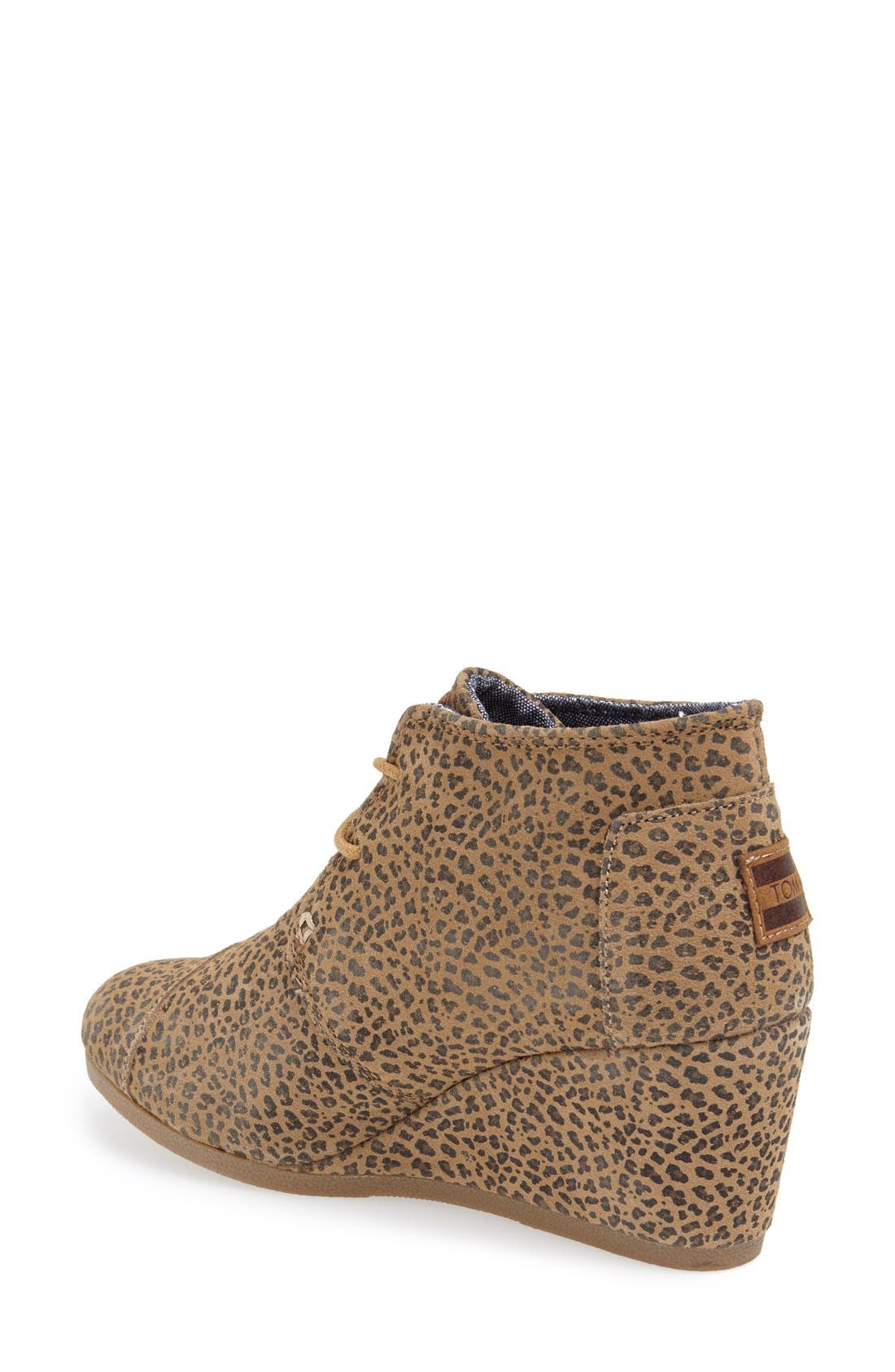 SUEDE DESERT WEDGE, Alternate, color, CHEETAH