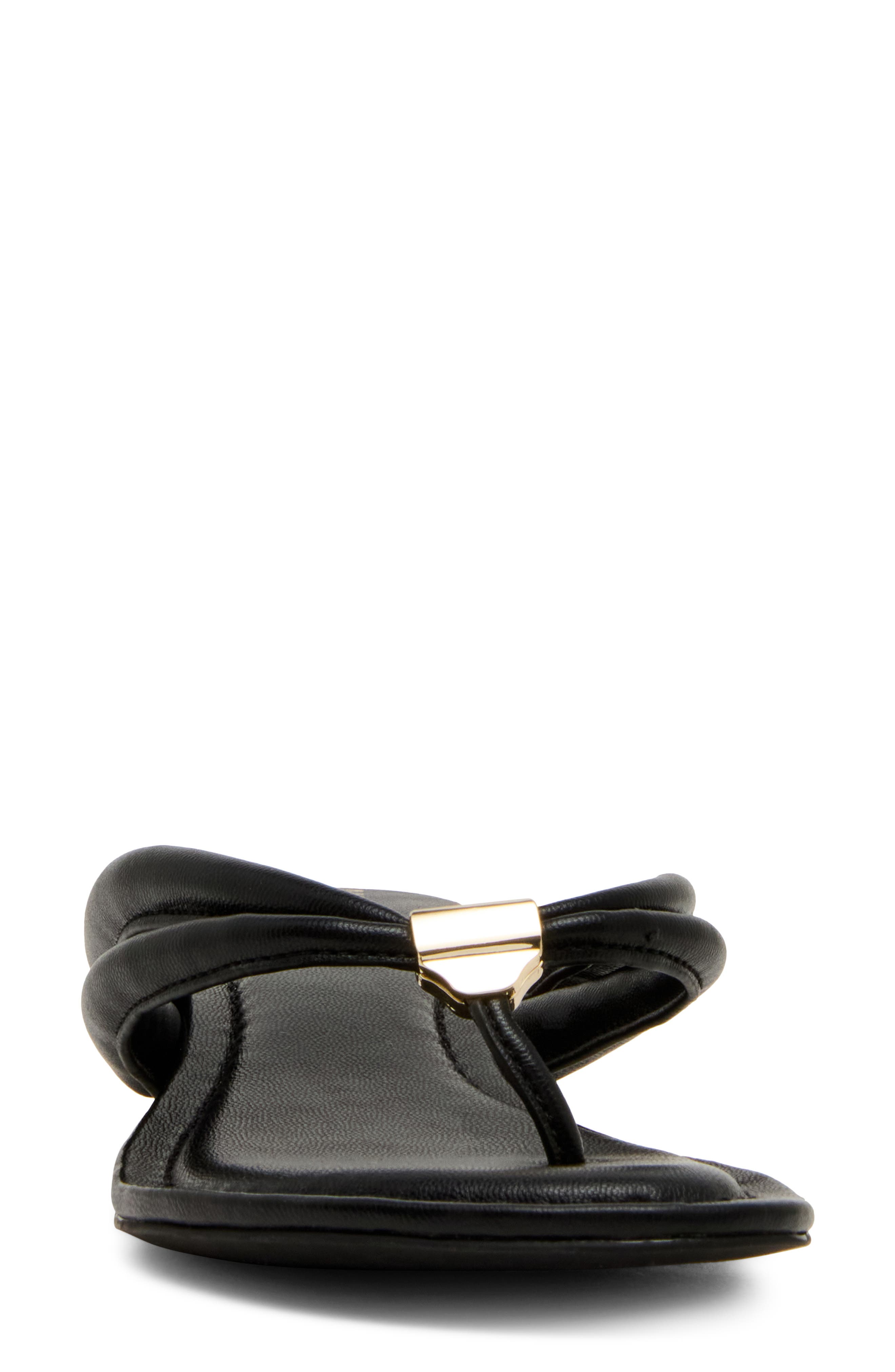 Anne Klein Bari Wedge Sandal, Alternate, color, Black