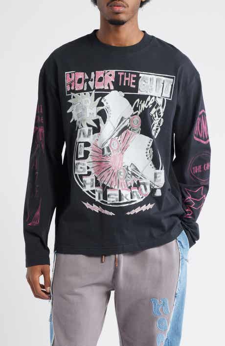 HONOR THE GIFT Night Skate Long Sleeve Cotton Graphic T-Shirt