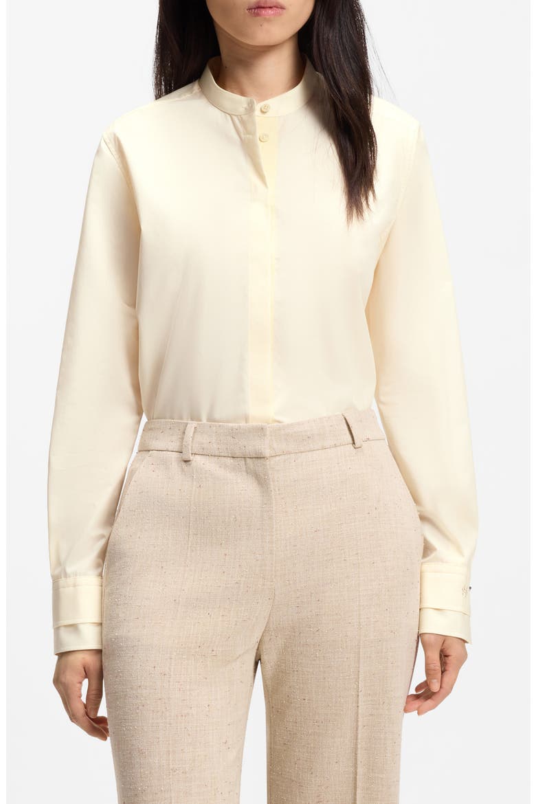 Bertyna Monday Cotton Button-Up Shirt, Main, color, AFTERGLOW