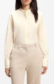 BOSS Bertyna Monday Cotton Button-Up Shirt