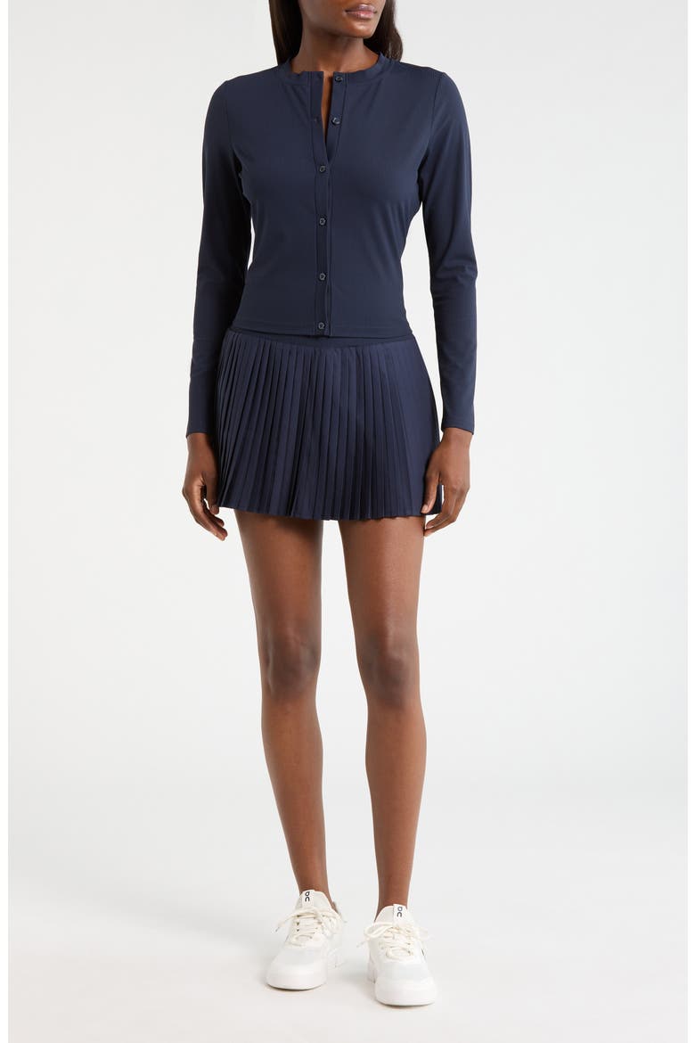 Rib Cardigan, Alternate, color, NAVY BLAZER