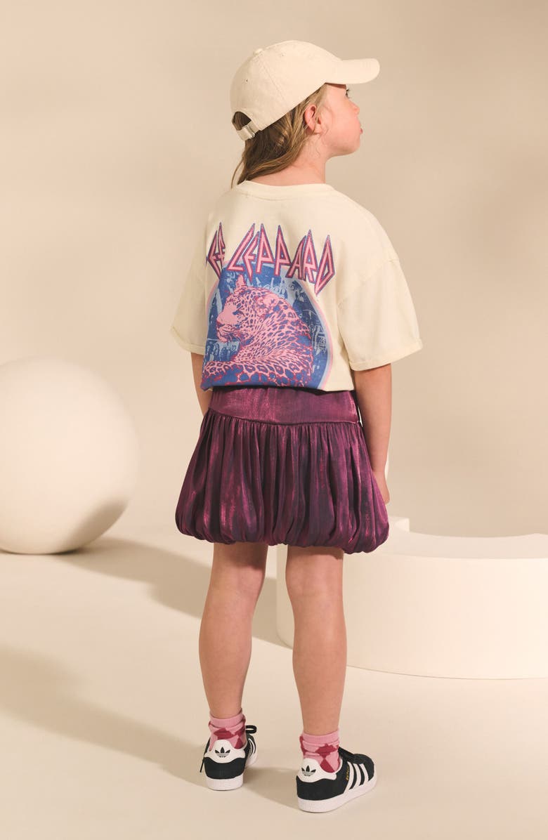 NEXT Kids' Metallic Bubble Skirt, Alternate, color, Purple
