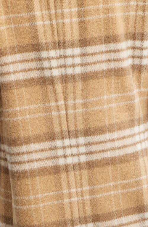 Ralph Lauren Lauren  Longline Wool Blend Coat In Brown