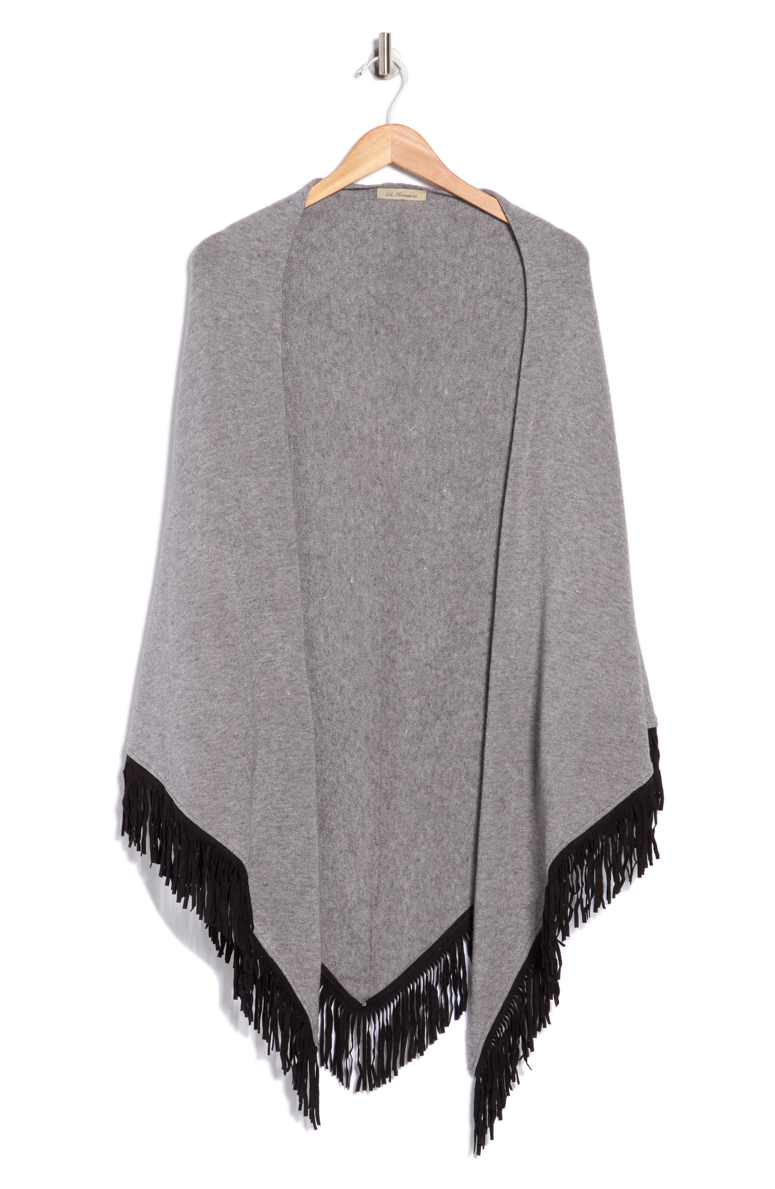La Fiorentina Fringe Wrap Ruana