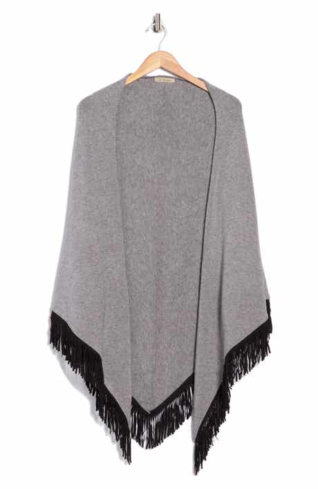La Fiorentina Fringe Wrap Ruana