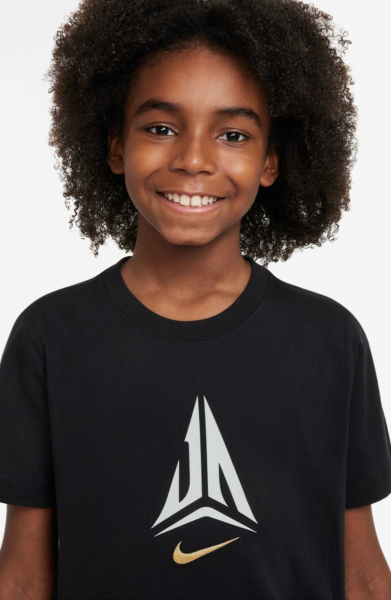 Nike Kids' Ja Morant Sportswear Cotton Graphic T-Shirt, Alternate, color, Black