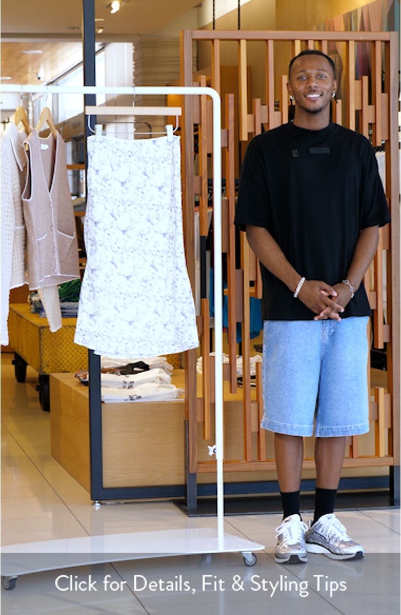 Floral Bias Cut Midi Skirt, sales video thumbnail