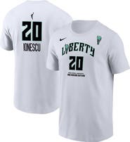 Nike Men's Nike Sabrina Ionescu White New York Liberty Heroine Edition Name & Number T-Shirt