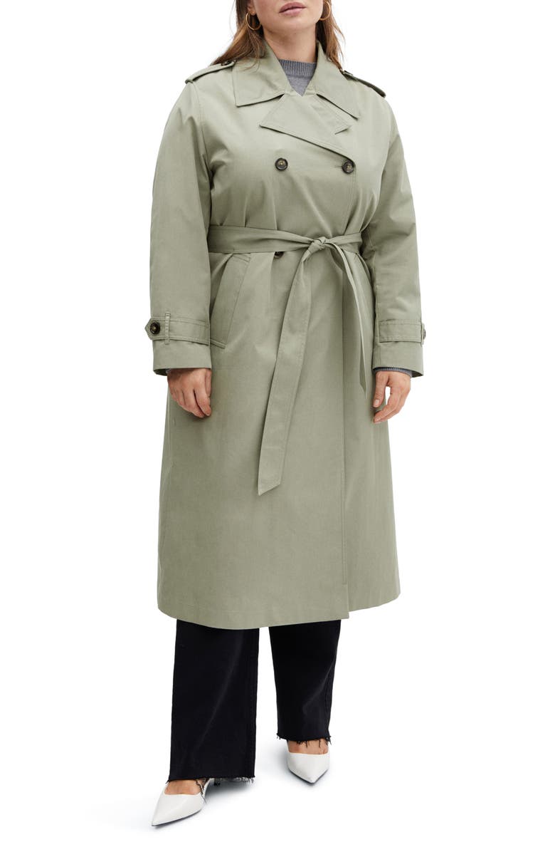 MANGO Angela Belted Trench Coat | Nordstrom