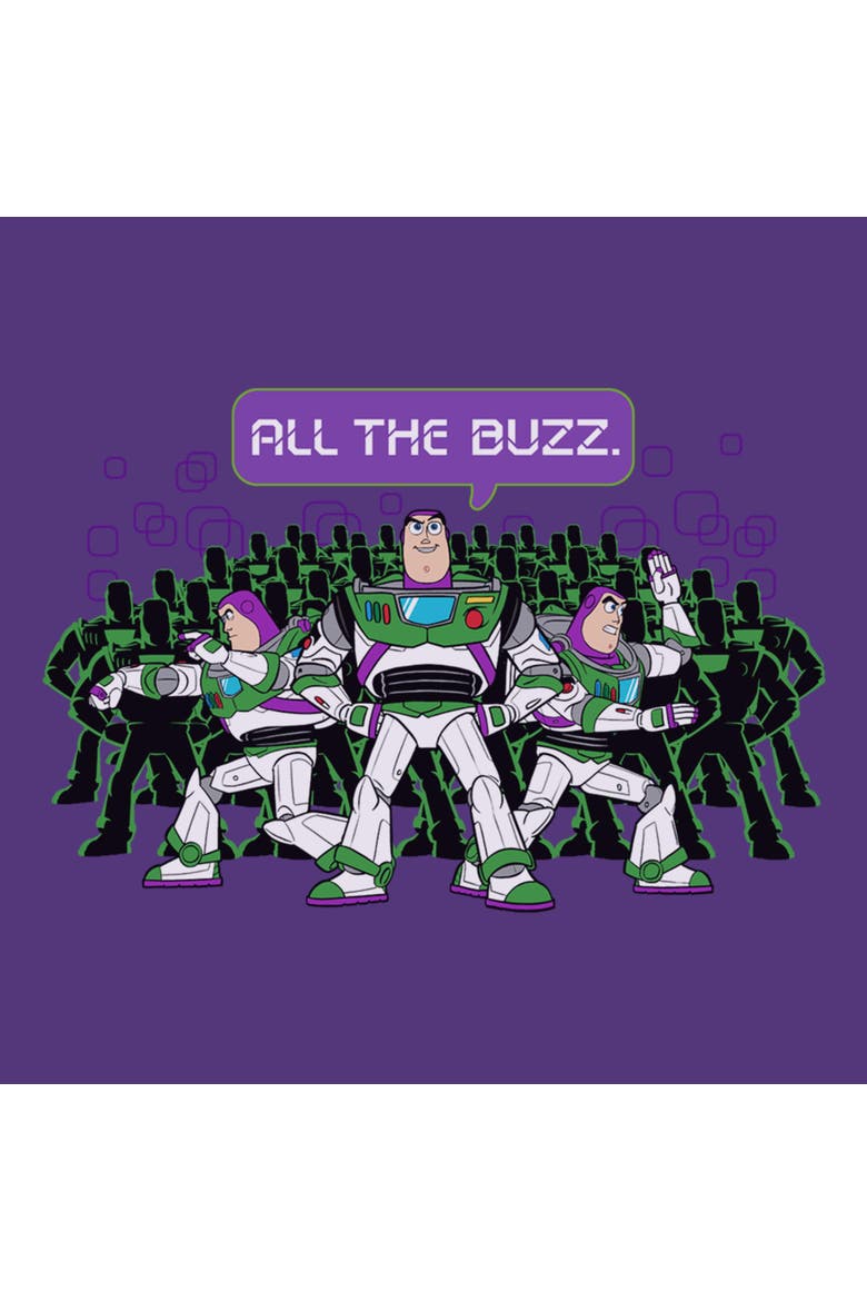 Men's Toy Story 5 All The Buzz Clones  Graphic T-Shirt, Alternate, color, Purple