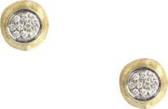 Marco Bicego Jaipur 18K Yellow & White Gold Diamond Stud Earrings