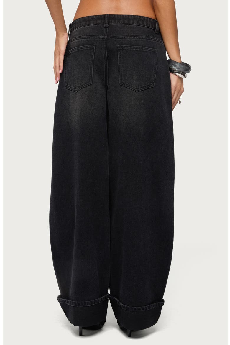 Kella Low Rise Baggy Jeans, Alternate, color, DENIM-BLACK