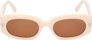 TOM FORD Cielle 52mm Oval Sunglasses