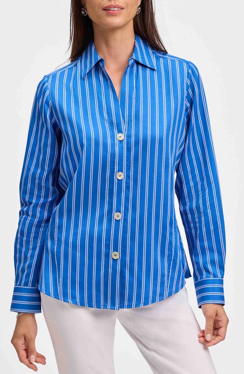 Paityn Stripe Cotton Button-Up Shirt