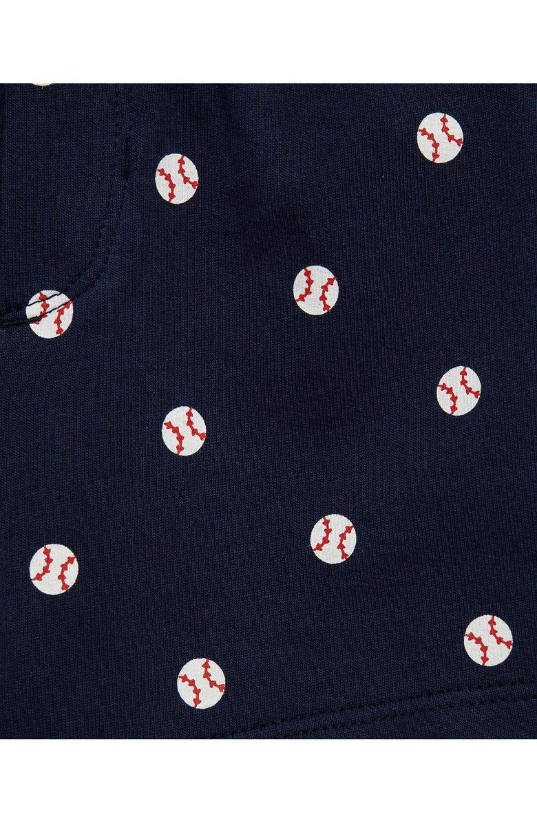 Little Me Baseball Bodysuit & Shorts Set, Alternate, color, Blue