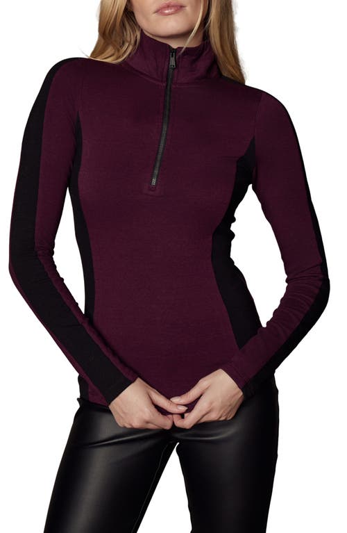Alp N Rock Tanvi French Terry Half Zip Pullover In Animal Print