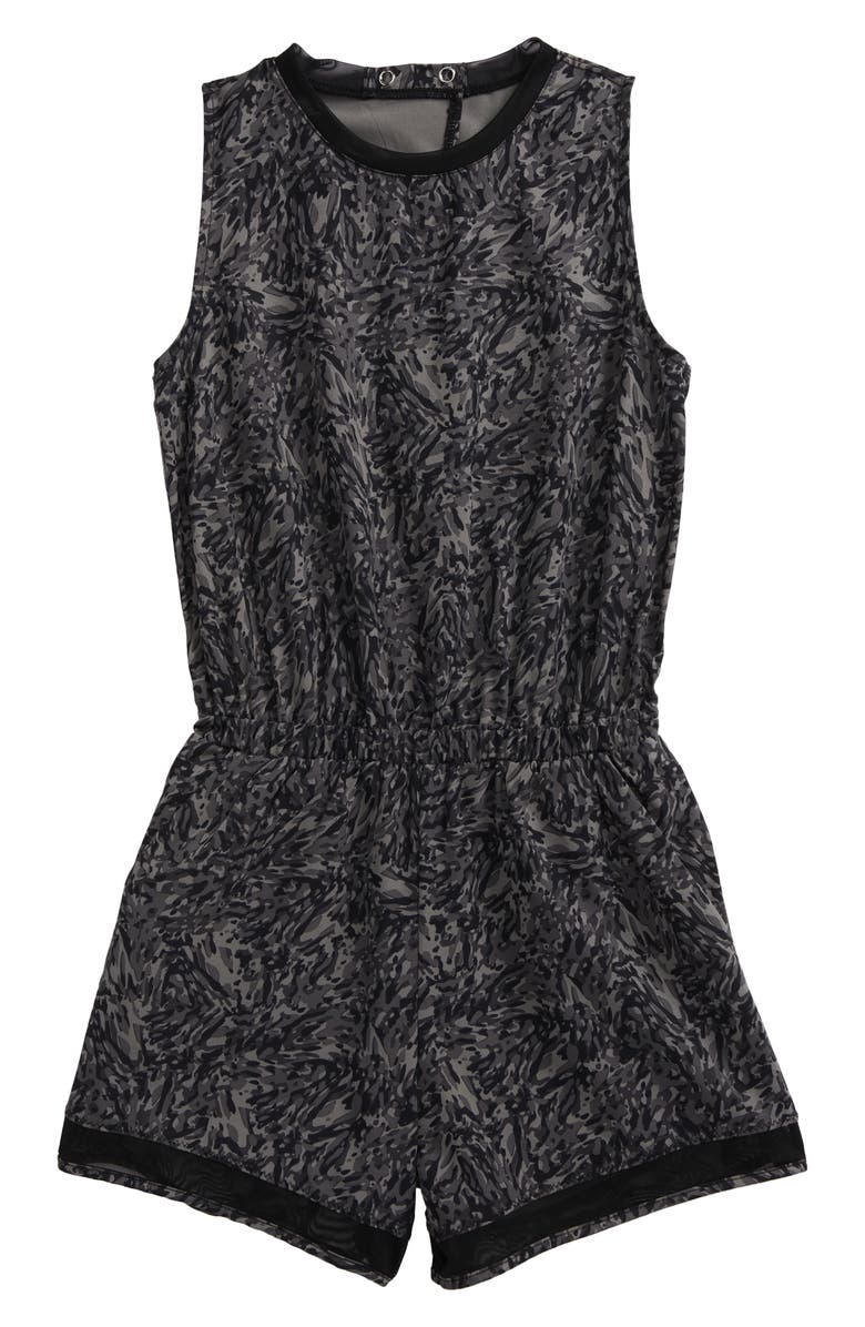 Zella Girl Kids' Getaway Short Romper, Main, color, 